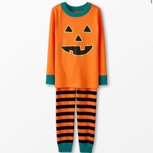 Hanna Andersson Glow In The Dark Pumpkin Pajama Set Sz 120cm